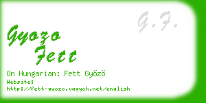 gyozo fett business card